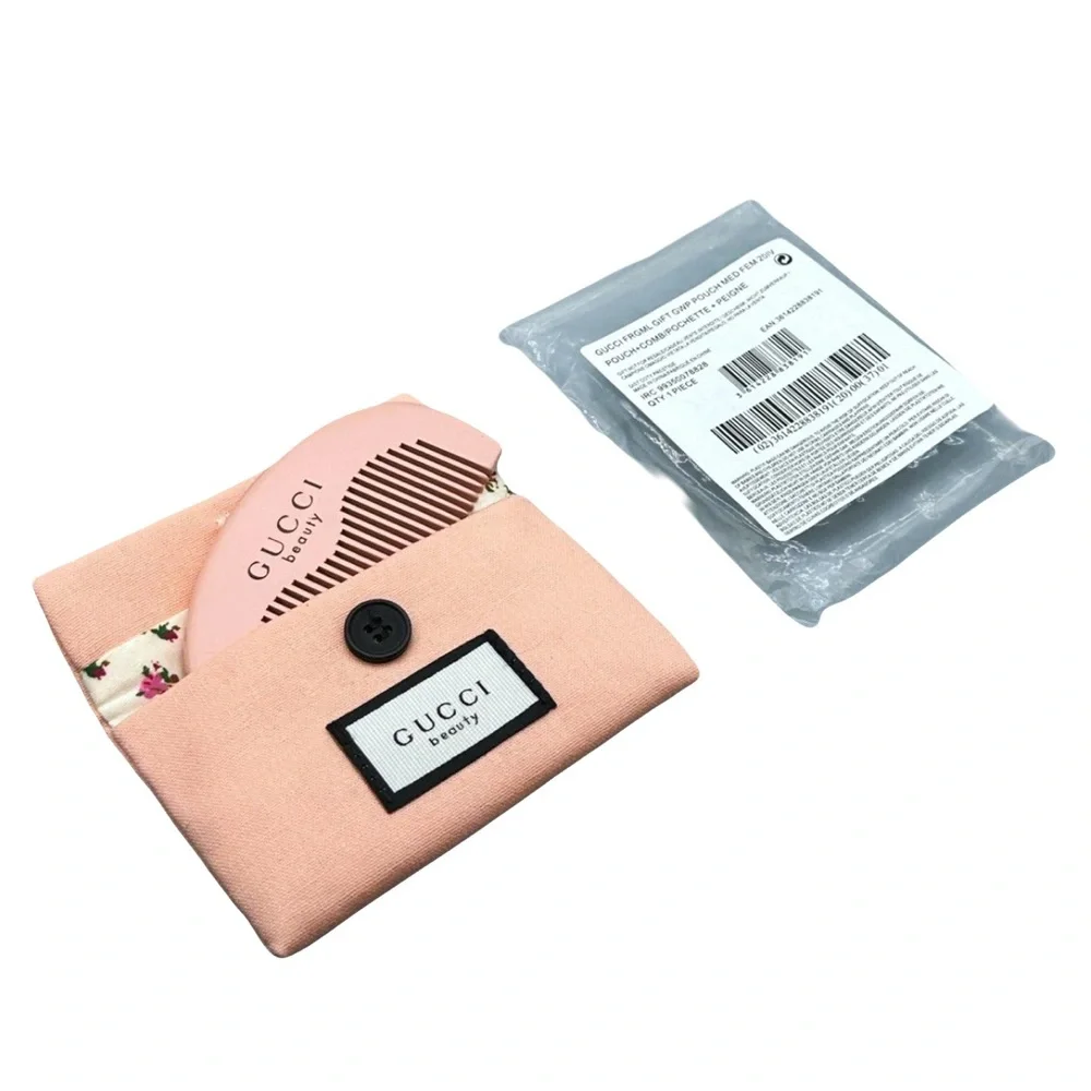 Gucci Pink Hair comb with Pouch GWP - Picture 3 of 4